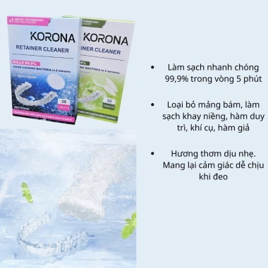 Viên sủi vệ sinh hàm Invisalign Dr.Ortho - Máng trong suốt, làm sạch khay niềng, giảm giá 18.997₫ 6