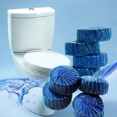 Viên tẩy bồn cầu bong bóng xanh - Khử mùi, diệt khuẩn, chống ố vàng, 19.000đ