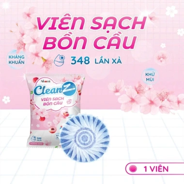 Viên thả bồn cầu CleanZ hương đào khử mùi, tẩy sạch, màu xanh thơm mát 25.000đ 9