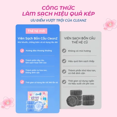 Viên thả bồn cầu CleanZ Khử mùi, chống mảng bám ố vàng, diệt vi khuẩn toilet, giá 15.000đ 4 Viên thả bồn cầu CleanZ Khử mùi, chống mảng bám ố vàng, diệt vi khuẩn toilet, giá 15.000đ 4