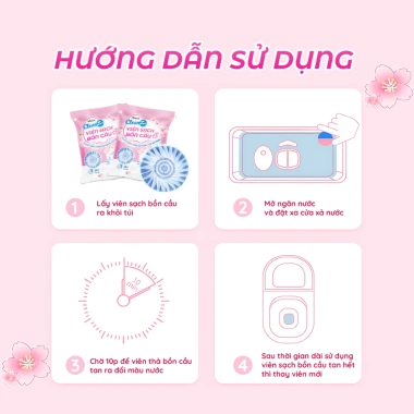 Viên thả bồn cầu CleanZ Khử mùi, chống mảng bám ố vàng, diệt vi khuẩn toilet, giá 15.000đ
