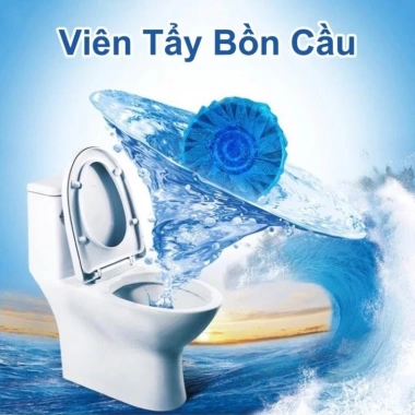 Viên Thả Bồn Cầu Tẩy Sạch Vết Bám Bẩn, Diệt Khuẩn & Khử Mùi Hôi - Giá 4.000đ