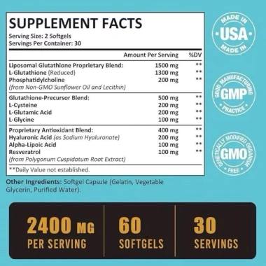 Viên Trẻ Hoá Sáng Da Zeylamum Liposomal Glutathione 60 Viên Mỹ Giá Ưu Đãi 565k 2