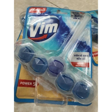 Viên treo bồn cầu VIM POWER 5 sạch khuẩn, thơm mát 50g - giảm 20% chỉ 140.000 10