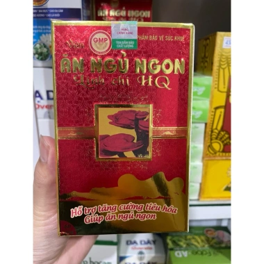 Viên uống Ăn Ngủ Ngon Linh Chi HQ hỗ trợ tiêu hóa, ăn ngủ ngon, giá 185.000đ