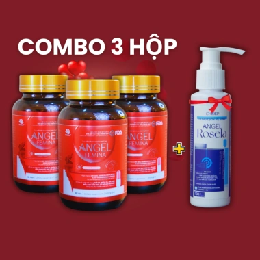 Viên uống Angel Femina cải thiện nhăn da, bốc hỏa, mất ngủ, rụng tóc - chỉ 690.000đ 5 Viên uống Angel Femina cải thiện nhăn da, bốc hỏa, mất ngủ, rụng tóc - chỉ 690.000đ 5