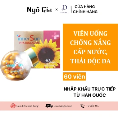 Viên Uống Chống Nắng Trắng Da Nước Thải Độc Vita Collagen 60 viên - 525k