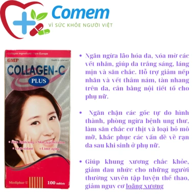 Viên uống Collagen C Plus giảm nếp nhăn, sáng da, ngăn lão hoá - Giá 104.000đ 6