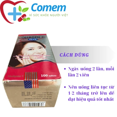 Viên uống Collagen C Plus giảm nếp nhăn, sáng da, ngăn lão hoá - Giá 104.000đ 8