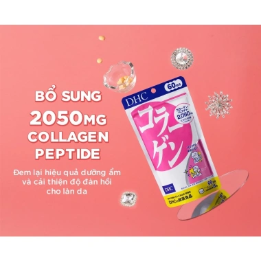 Viên Uống Collagen DHC Nhật Bản 30 Ngày - Da Sáng Căng Mịn, Chống Lão Hóa, 265.000 VND 3 Viên Uống Collagen DHC Nhật Bản 30 Ngày - Da Sáng Căng Mịn, Chống Lão Hóa, 265.000 VND 3