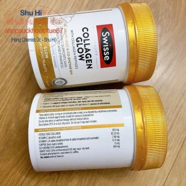Viên uống Collagen Glow Swisse 60/120 - Da, móng, tóc đẹp, Marine Renew, Giá 599k 3