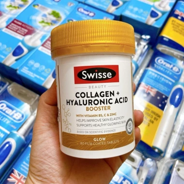 Viên uống Collagen Glow Swisse 60/120 viên – Giá 599.000đ, dưỡng da sáng mịn 3