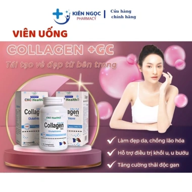 Viên uống Collagen nhập khẩu Pháp và L Glutathion Vitamin C Hộp 60 Giá 800.000đ 7