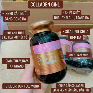 Viên Uống Collagen Spring Leaf Inner Beauty 6-in-1 Úc 90V - Chống Lão Hóa, Da Đẹp, Giá 495.000 VND 3