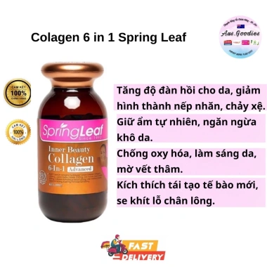 Viên Uống Collagen Spring Leaf Inner Beauty 6-in-1 Úc 90V - Chống Lão Hóa, Da Đẹp, Giá 495.000 VND 5