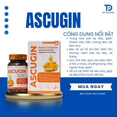 Viên Uống Dạ Dày ASCUGIN Nano Curcumin 60 Vên - Giá 690k, Hỗ Trợ Trào Ngược 6