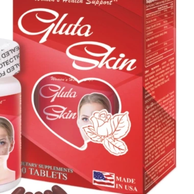Viên uống đẹp da GLUTA SKIN L-Glutathion Collagen Mỹ - Da căng sáng, giảm nếp nhăn, giảm nám 30 viên