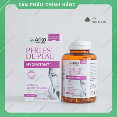Viên Uống Đẹp Da Perles De Peau Arkopharma - Số 1 Pháp, Giá gốc 1.108.800, chỉ 880.000, Dưỡng Da Toàn Diện