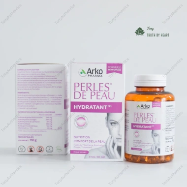 Viên Uống Đẹp Da Perles De Peau Arkopharma - Số 1 Pháp, Giá gốc 1.108.800, chỉ 880.000, Dưỡng Da Toàn Diện