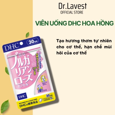 Viên Uống DHC Bulgarian Rose 60 Viên: Hương Hoa Hồng Thơm Cơ Thể, Dưỡng Da 30 Ngày, Giá 495k