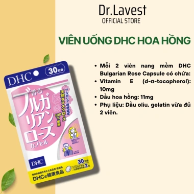 Viên Uống DHC Bulgarian Rose 60 Viên: Hương Hoa Hồng Thơm Cơ Thể, Dưỡng Da 30 Ngày, Giá 495k 3 Viên Uống DHC Bulgarian Rose 60 Viên: Hương Hoa Hồng Thơm Cơ Thể, Dưỡng Da 30 Ngày, Giá 495k 3