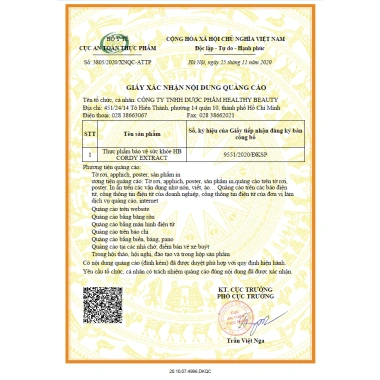 Viên Uống Đông Trùng Hạ Thảo CORDY EXTRACT Bồi Bổ Khí Huyết Giá Ưu Đãi 936.824 VND