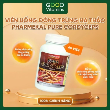 Viên Uống Đông Trùng Hạ Thảo Phamekal 60 Viên - Hỗ Trợ Sức Khỏe, Tăng Cường Miễn Dịch, Giá Ưu Đãi 500.000 VND Viên Uống Đông Trùng Hạ Thảo Phamekal 60 Viên - Hỗ Trợ Sức Khỏe, Tăng Cường Miễn Dịch, Giá Ưu Đãi 500.000 VND