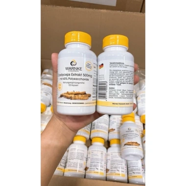 Viên uống Đông Trùng Hạ Thảo Warnke Cordyceps 500mg 120 viên - 650k, tăng đề kháng