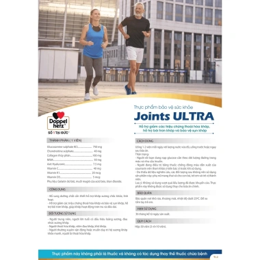 Viên uống Doppelherz Joints Ultra - Hỗ trợ chức năng khớp, ngăn ngừa thoái hoá, giảm giá 492k (30 viên)