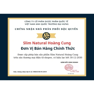 Viên Uống Giảm Cân Hoàng Cung SLim Natural 30V - Chính Hãng, Giảm Mỡ Hiệu Quả, Giá 360k 6