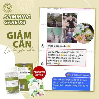 Viên uống giảm cân Slimming Care X3 - Sau 1 liệu trình, 398.000 VND Lvy Shop 7