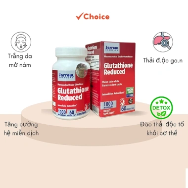 Viên uống Glutathione 1.000mg - Trắng da, Hết nám, Tàn nhang, Nâng tone, Da sáng 5
