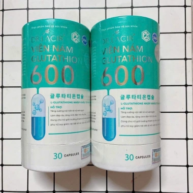 Viên Uống Glutathione 600 mg – Trắng Da, Mờ Nám, Cân Bằng Nội Tiết, Bổ Collagen, Hộp 30 Viên 10