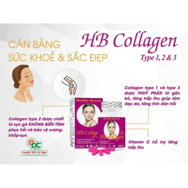 Viên uống HB COLLAGEN 123 - Đẹp da, bổ khớp, chống lão hóa, giảm 23% 120 viên 5