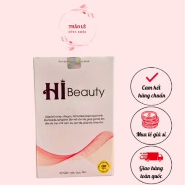 Viên Uống HI BEAUTY 30 Viên - Trắng Da, Mờ Nám, Chống Lão Hoá, Cải Thiện Nội Tiết, Tặng Mặt Nạ Nâng Cơ - 450k 5