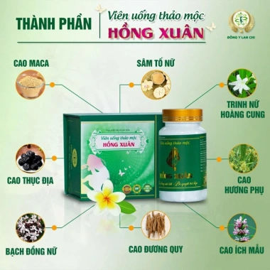 Viên uống Hồng Xuân Lan Chi - Tăng cường sinh lực, sức khỏe, tặng hộp trà, giảm còn 389.000đ
