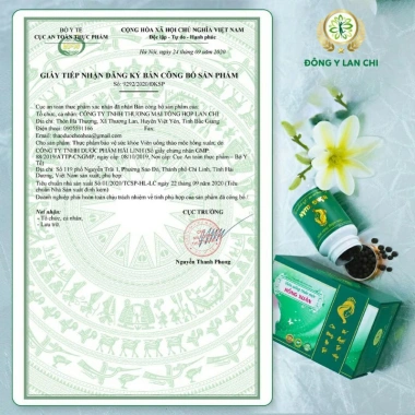 Viên uống Hồng Xuân Lan Chi - Tăng cường sinh lực, sức khỏe, tặng hộp trà, giảm còn 389.000đ