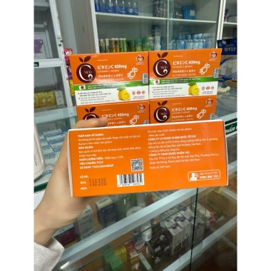 Viên uống làm đẹp da sáng nám Vitamin C 400mg Glutathion Rutin - 30 viên chỉ 289k 4