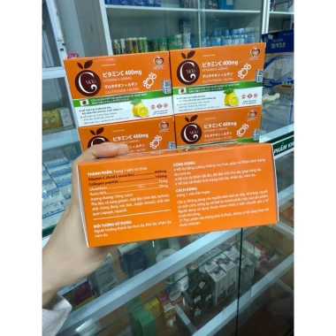 Viên uống làm đẹp da sáng nám Vitamin C 400mg Glutathion Rutin - 30 viên chỉ 289k 5