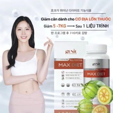 Viên uống Max Diet Genie - Thực phẩm bảo vệ sức khỏe giảm cân, chỉ 950.000đ