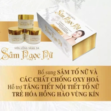 Viên uống sáng da Sâm Ngọc Nữ - Bổ nội tiết nữ, điều kinh, ngừa khô hạn, dưỡng sáng, mờ nám chỉ 550.000 VND 3