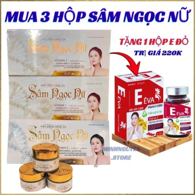 Viên uống sáng da Sâm Ngọc Nữ - Bổ nội tiết nữ, điều kinh, ngừa khô hạn, dưỡng sáng, mờ nám chỉ 550.000 VND 9