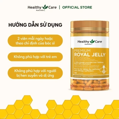 Viên uống sữa ong chúa Royal Jelly Healthy Care 1.000mg Úc - Ngăn ngừa lão hóa, da đẹp, chỉ 810.000 2