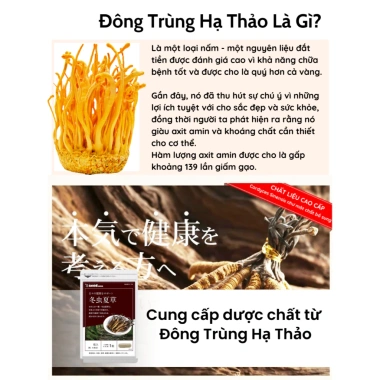 Viên Uống Tăng Cường Đề Kháng Miễn Dịch Đông Trùng Hạ Thảo Seedcoms Nhật Bản Giá Ưu Đãi 181.900₫
