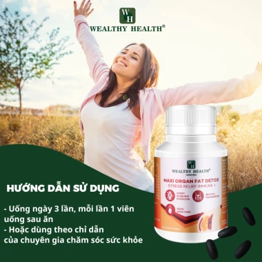 Viên Uống Thải Độc Mỡ Nội Tạng Maxi Detox 60 Viên - Giảm Mỡ, Thanh Lọc Cơ Thể, 1,350,000 VND