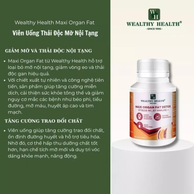 Viên Uống Thải Độc Mỡ Nội Tạng Úc - Giảm Căng Thẳng, Tăng Miễn Dịch, Detox Cơ Thể 60v - Giá 1,175,000₫