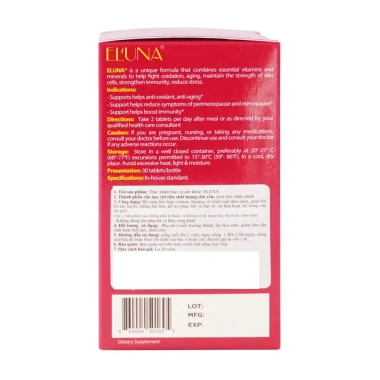 Viên Uống Tiết Tố Nữ BNC Medipharm Eluna - Chống Oxy Hoá, Tăng Đề Kháng, 500k 6