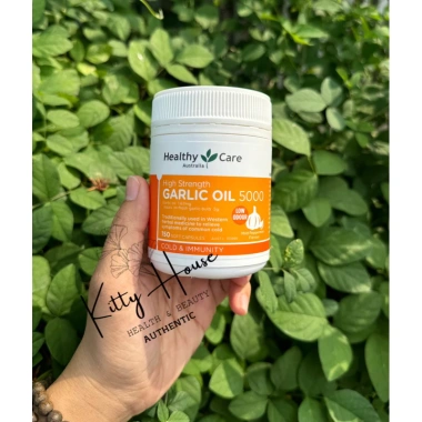 Viên uống tinh dầu tỏi Healthy Care 5.000mg - Tăng đề kháng, hỗ trợ tim, giảm cholesterol - Giá ưu đãi 399.000đ
