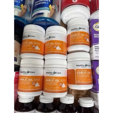 Viên uống tinh dầu tỏi Healthy Care 5.000mg - Tăng đề kháng, hỗ trợ tim, giảm cholesterol - Giá ưu đãi 399.000đ 4 Viên uống tinh dầu tỏi Healthy Care 5.000mg - Tăng đề kháng, hỗ trợ tim, giảm cholesterol - Giá ưu đãi 399.000đ 4