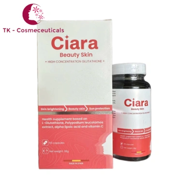 Viên Uống Trắng Da Ciara Chính Hãng 50 Viên: Làm Đẹp Da, Chống Nắng, Giá 650k